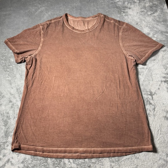 Lululemon Mens 5 Year Basic Tee in Sunwash Sable Mens Size XL Athletic Gym Train - Picture 1 of 6